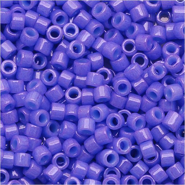 Miyuki Delica Seed Beads, 11/0 Size, Dyed Opaque Purple DB661 (2.5" Tube)