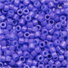 Miyuki Delica Seed Beads, 11/0 Size, Dyed Opaque Purple DB661 (2.5