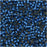Miyuki Delica Seed Beads, 11/0 Size, Semi Matte Silver Lined Medium Blue DB693 (2.5" Tube)