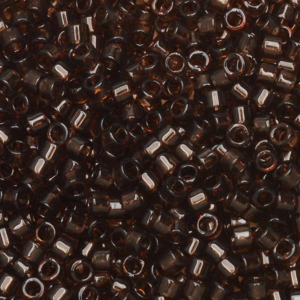 Miyuki Delica Seed Beads, 11/0 Size, #715 Transparent Taupe (2.5" Tube)