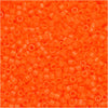Miyuki Delica Seed Beads, 11/0 Size, Opaque Orange DB722 (2.5