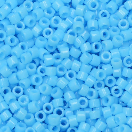 Miyuki Delica Seed Beads, 11/0 Size, #725 Opaque Turquoise (2.5" Tube)