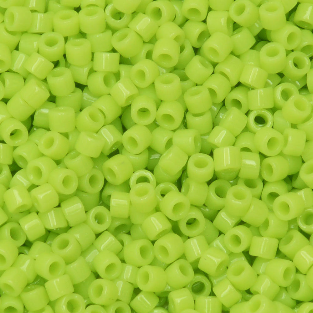 Miyuki Delica Seed Beads, 11/0 Size, #733 Opaque Chartreuse (2.5" Tube)