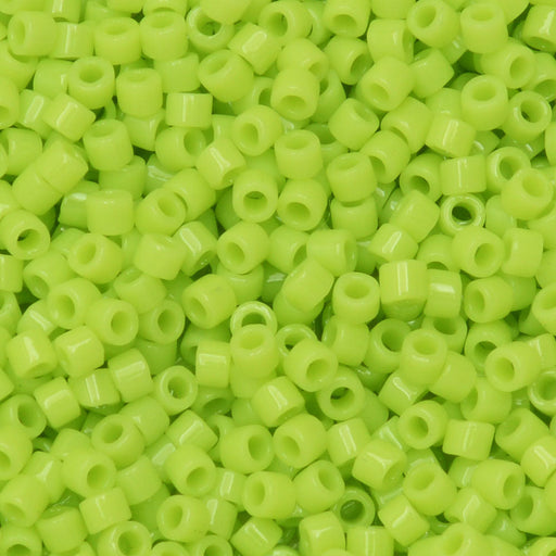 Miyuki Delica Seed Beads, 11/0 Size, #733 Opaque Chartreuse (2.5" Tube)