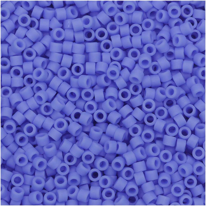 Miyuki Delica Seed Beads, 11/0 Size, #760 Matte Opaque Light Sapphire (2.5" Tube)