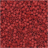 Miyuki Delica Seed Beads, 11/0 Size, #796 Matte Opaque Maroon Dyed Red (2.5