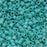Miyuki Delica Seed Beads, 11/0 Size, Opaque Turquoise Matte AB DB878 (6.8 Grams)