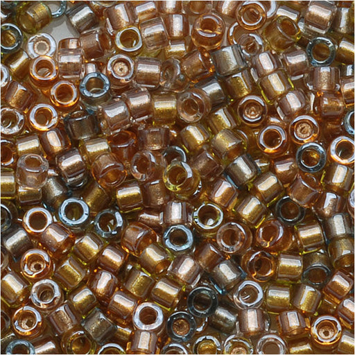 Miyuki Delica Seed Beads, 11/0 Size, Lined Metallic Mix DB981 (2.5" Tube)