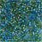 Miyuki Delica Seed Beads, 11/0 Size, Mix Blue And Green Lined DB985 (2.5" Tube)
