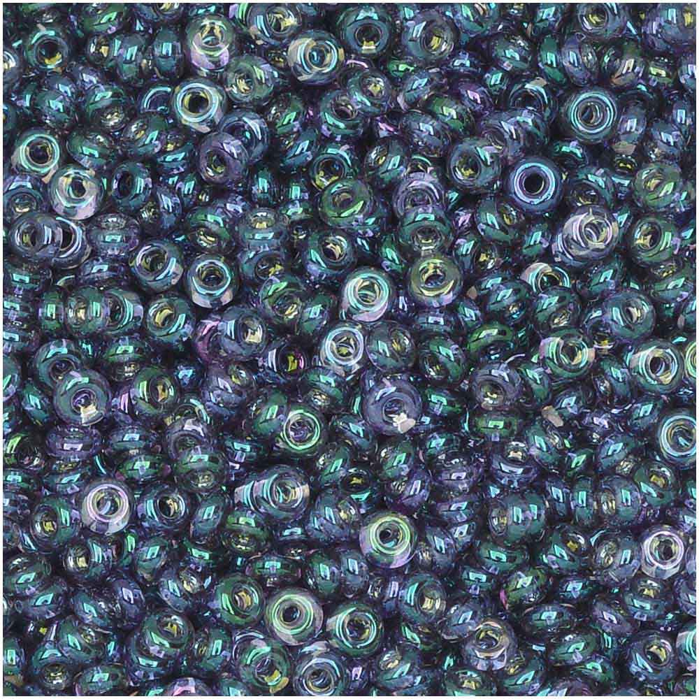 Toho Demi Round Seed Beads, Thin 11/0 (2.2mm), 7.8 Grams, #206 Gold Lustered Hydrangea