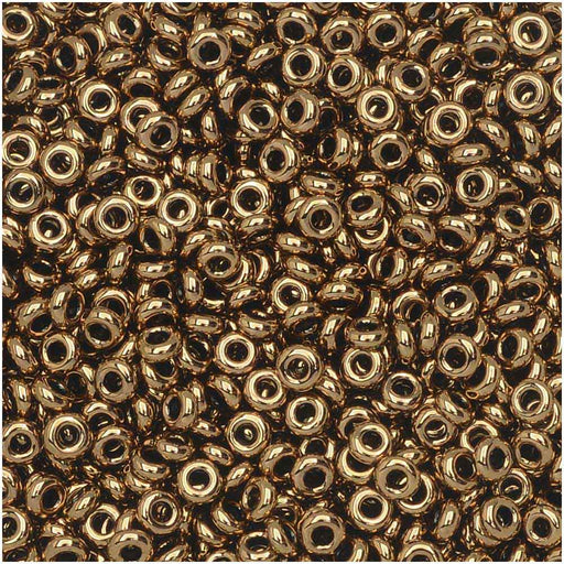 Toho Demi Round Seed Beads, Thin 11/0 (2.2mm) Size, #221 Bronze (7.8 Grams)
