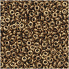Toho Demi Round Seed Beads, Thin 11/0 (2.2mm) Size, #221 Bronze (7.8 Grams)
