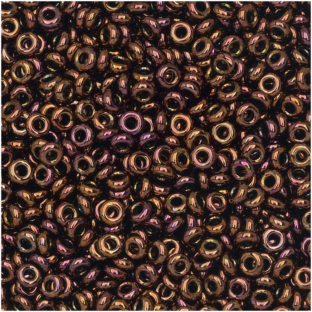 Toho Demi Round Seed Beads, Thin 11/0 (2.2mm) Size, 7.8 Grams, #224 Olympic Bronze