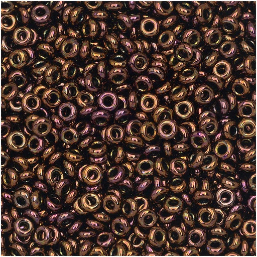 Toho Demi Round Seed Beads, Thin 11/0 (2.2mm) Size, 7.8 Grams, #224 Olympic Bronze
