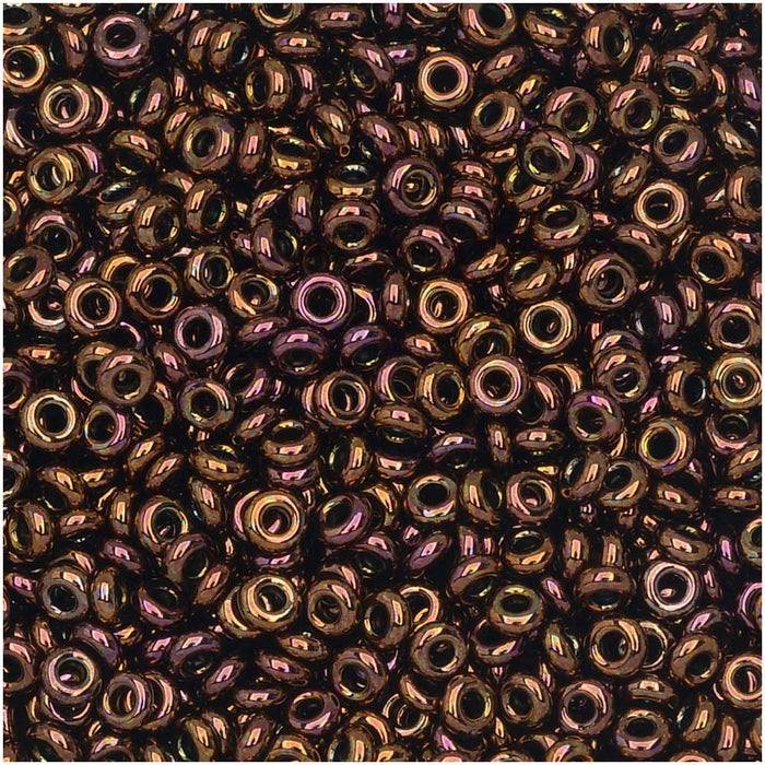 Toho Demi Round Seed Beads, Thin 11/0 (2.2mm) Size, 7.8 Grams, #224 Olympic Bronze