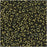 Toho Demi Round Seed Beads, Thin 11/0 (2.2mm) Size, 7.8 Grams, #422 Gold Lustered Dark Antiqued Bronze