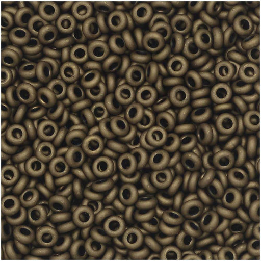 Toho Demi Round Seed Beads, Thin 11/0 (2.2mm) Size, 7.8 Grams, #702 Matte Dark Copper