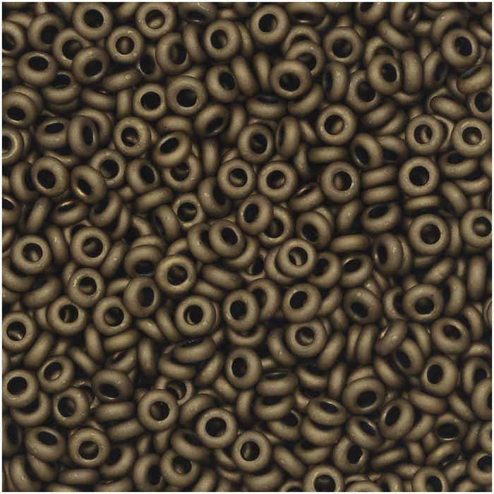 Toho Demi Round Seed Beads, Thin 11/0 (2.2mm) Size, 7.8 Grams, #702 Matte Dark Copper