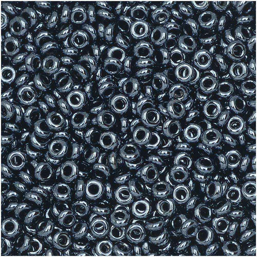 Toho Demi Round Seed Beads, Thin 11/0 (2.2mm) Size, 7.8 Grams, #81 Metallic Hematite