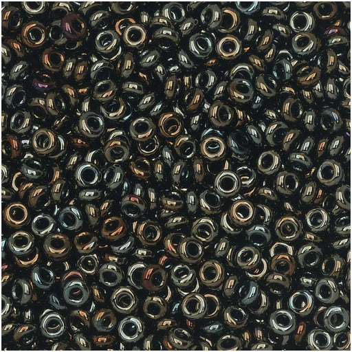 Toho Demi Round Seed Beads, Thin 11/0 (2.2mm) Size, 7.8 Grams, #83 Metallic Iris Brown