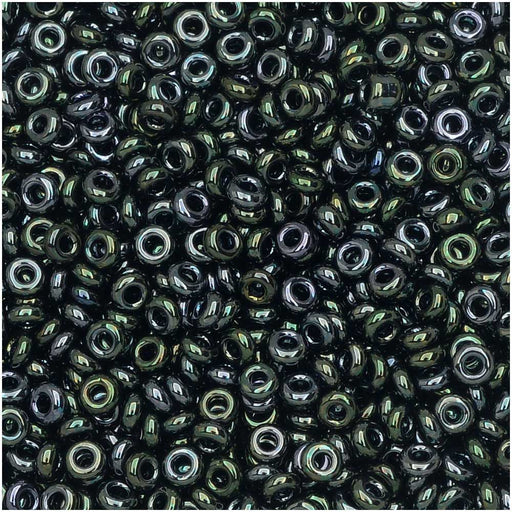 Toho Demi Round Seed Beads, Thin 11/0 (2.2mm) Size, 7.8 Grams, #89 Metallic Moss