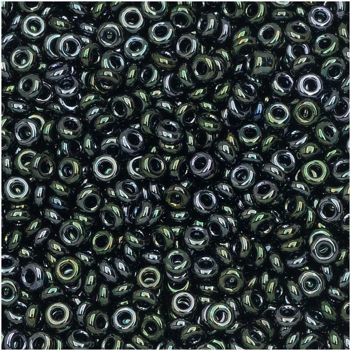 Toho Demi Round Seed Beads, Thin 11/0 (2.2mm) Size, 7.8 Grams, #89 Metallic Moss