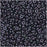 Toho Demi Round Seed Beads, Thin 11/0 (2.2mm), #90 Metallic Amethyst Gun Metal (7.8 Grams)