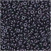 Toho Demi Round Seed Beads, Thin 11/0 (2.2mm), #90 Metallic Amethyst Gun Metal (7.8 Grams)