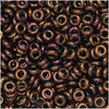Toho Demi Round Seed Beads, Thin 8/0 (3mm) Size, #224 Olympic Bronze (7.4 Grams)