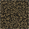 Toho Demi Round Seed Beads, Thin 8/0 (3mm) Size, #702 Matte Dark Copper (7.4 Grams)