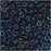 Toho Demi Round Seed Beads, Thin 8/0 (3mm) Size, 7.4 Grams, #82 Metallic Nebula