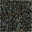 Toho Demi Round Seed Beads, Thin 8/0 (3mm) Size, 7.4 Grams, #83 Metallic Iris Brown
