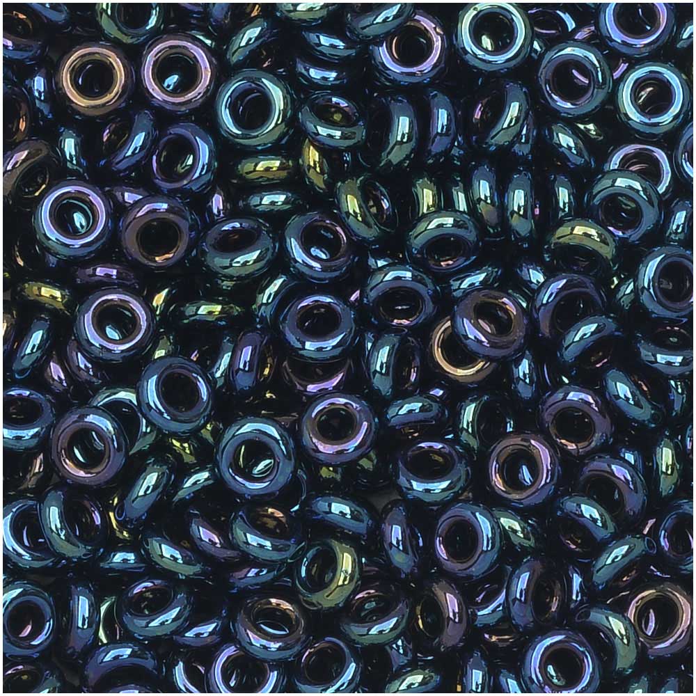 Toho Demi Round Seed Beads, Thin 8/0 (3mm) Size, #88 Metallic Cosmos (7.4 Grams)