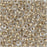 Toho Demi Round Seed Beads, Thin 8/0 (3mm) Size, #989 Gold Lined Crystal (7.4 Grams)