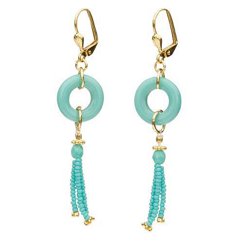 Retired - Turquoise Tassel Earrings