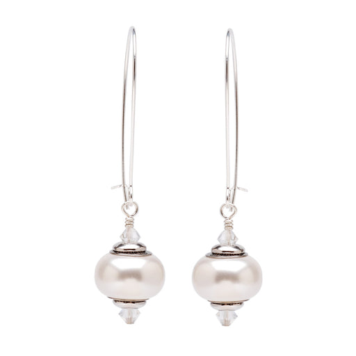Retired - Anna Earrings in White Pearl