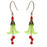 Retired - Fancy Floral Christmas Earrings