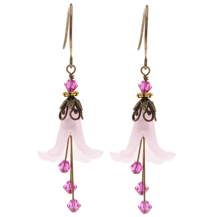 Retired - Fancy Floral Sweetheart Earrings