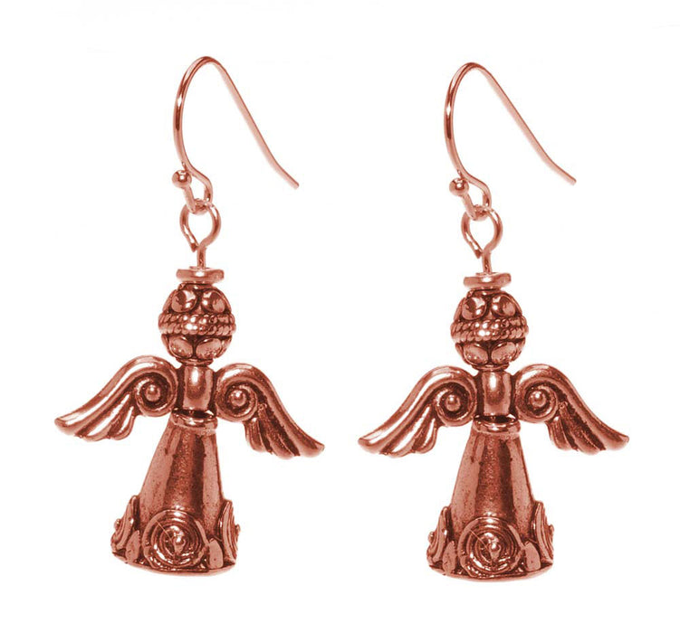 Retired - Silver and Gold (and Copper!) Angel Earrings