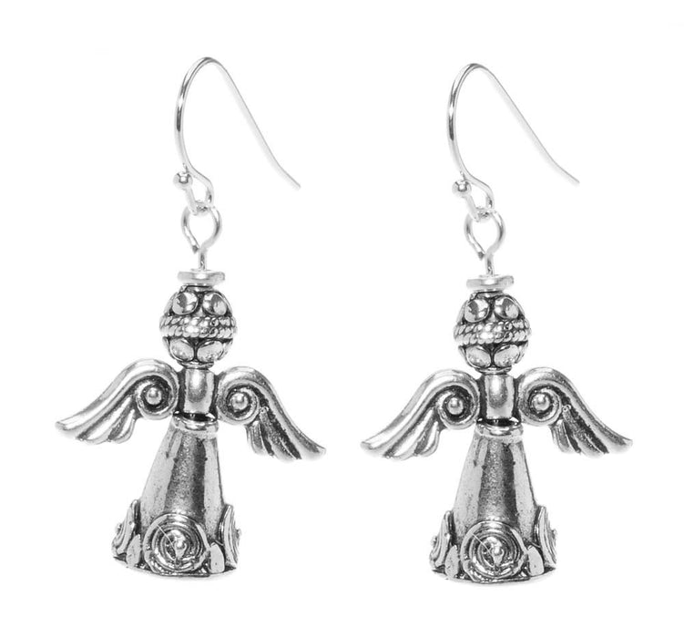 Retired - Silver and Gold (and Copper!) Angel Earrings