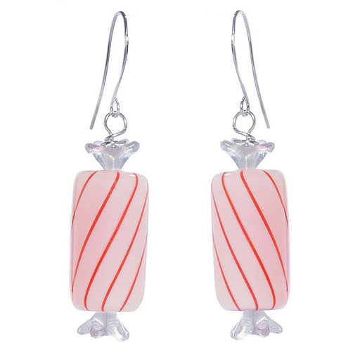 Retired - Peppermint Candy Roll Earrings