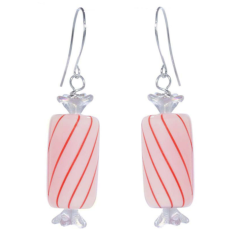 Retired - Peppermint Candy Roll Earrings