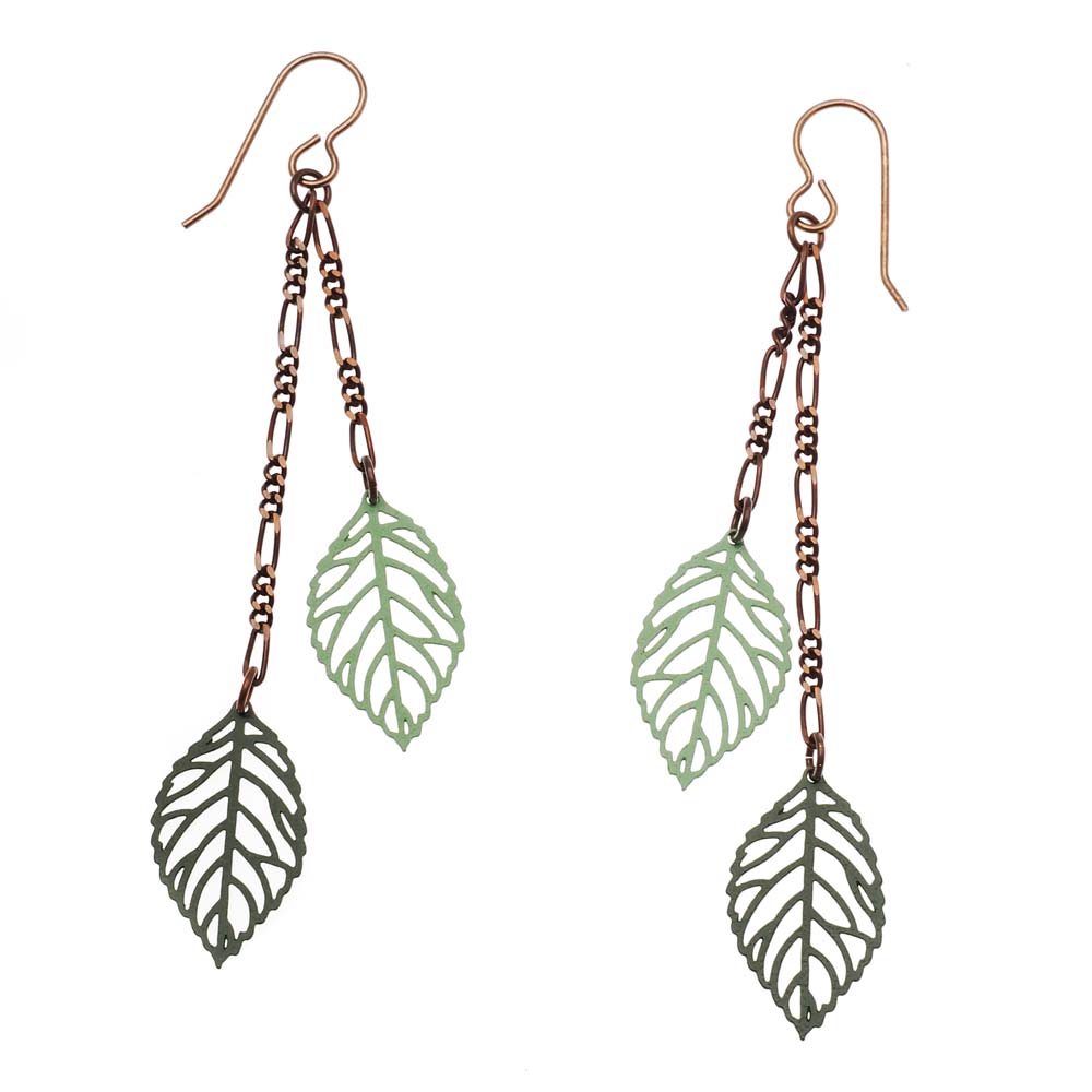 Retired - Floating Leaves Earrings