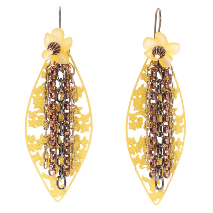 Retired - Buttercup Chain Earrings