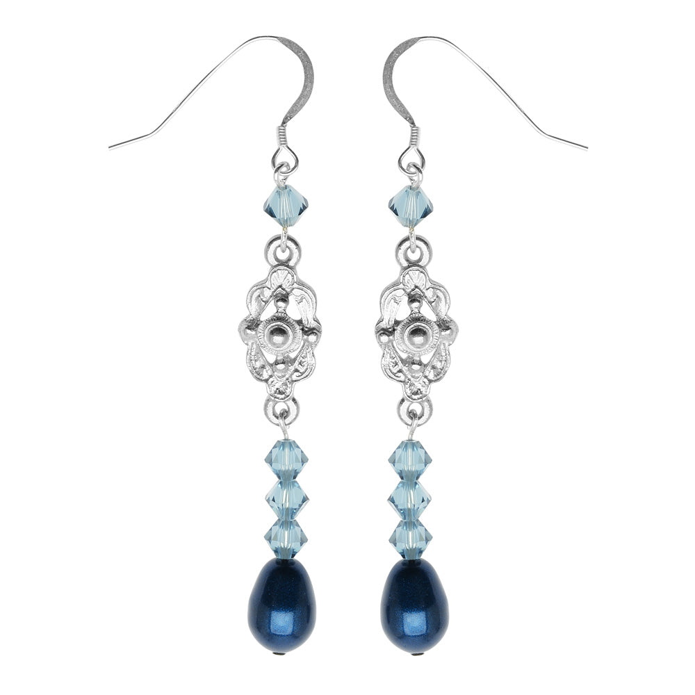 Retired - Teal Artisan Drop Earrings