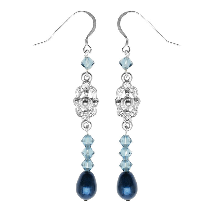 Retired - Teal Artisan Drop Earrings
