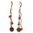 Retired - Crimson Om Earrings