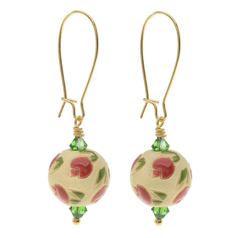 Retired - Red Tulip Earrings