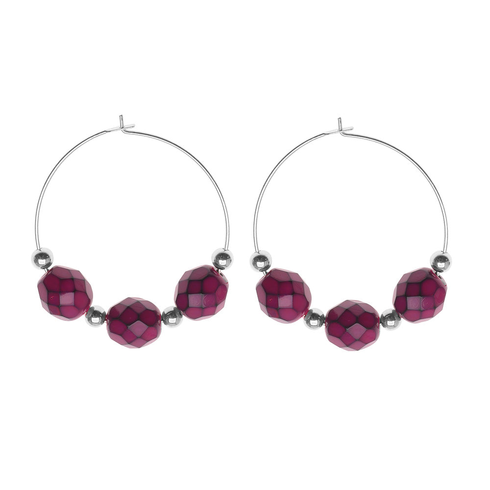 Retired - Pink Python Earrings