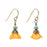 Mustard Flower Earrings